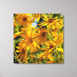 Flores en mi hierbas bloemen in mijn onkruid canvas afdruk