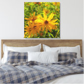 Flores en mi hierbas bloemen in mijn onkruid canvas afdruk (Insitu (Slaapkamer))