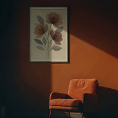 Flores éthériques : Aquarelle Muet Impression flor