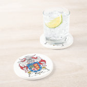 Flores Family Crest Zandsteen Onderzetter (Zijkant)