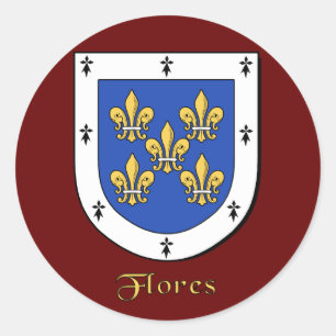 Flores Family Shield Stickers