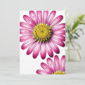 flores gérbera kaart (Staand voorkant)