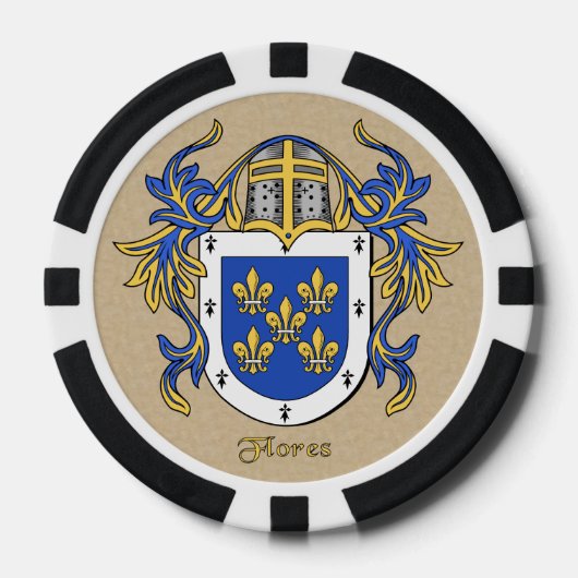 Flores Heraldic Arms Pokerchips (Voorkant)