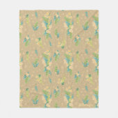 Flores Neutras Fleece Deken (Voorkant)