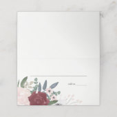 Flores romantiques, Cartes de Place (Extérieur déplié)