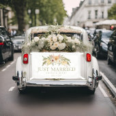 Flores vintages Juste Marié Bannière voiture