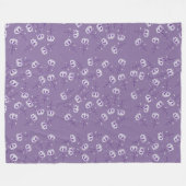 Flores Violeta Fleece Deken (Voorkant (Horizontaal))