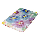 Flores violetas y azules badmat (Gekanteld)