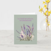 Flores violettes : Carte florale vierge Charme pol (Fleur jaune)