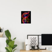 Florescent Cloud Vape for Life Poster (Thuiskantoor)