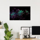 Florescent Garden Poster (Thuiskantoor)