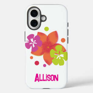 Florescent Tropical Vibes iPhone 16 Hoesje
