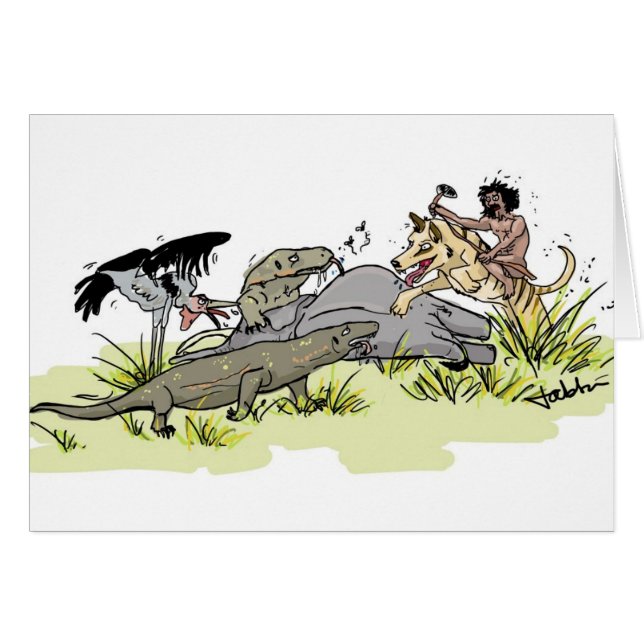 Floresiensis homo va à la chasse (Devant horizontal)