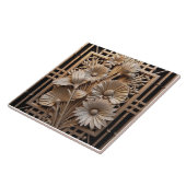 Floret and Deco Grid Tegeltje (Zijkant)