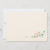 Floret hoek religieuze uitnodiging (Achterkant)