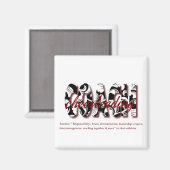 floretcheerbus magnet magneet (Voorkant / Achterkant)