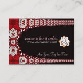 Florettes RedWhite grand Carte de visite (Dos)