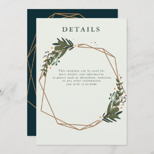 florgeometrische trouwgegevens kaart