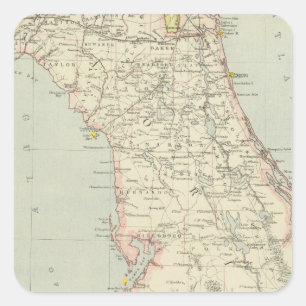 Floriada, Verenigde Staten Vierkante Sticker
