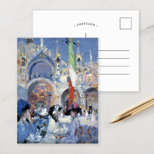 Florian's Café, Venetië   Francis Cadell Briefkaart