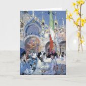 Florian's Café, Venetië | Francis Cadell Kaart (Gele Bloem)