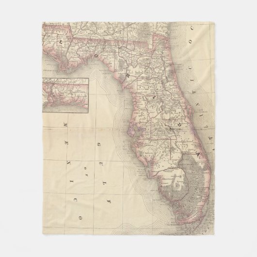 Florida 10 fleece deken (Voorkant)