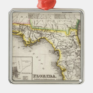 Florida 14 metalen ornament