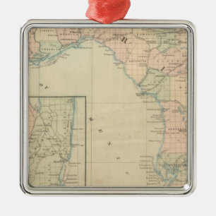 Florida 2 metalen ornament