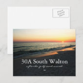Florida 30A South Walton Gulf Sunset Briefkaart (Voorkant / Achterkant)
