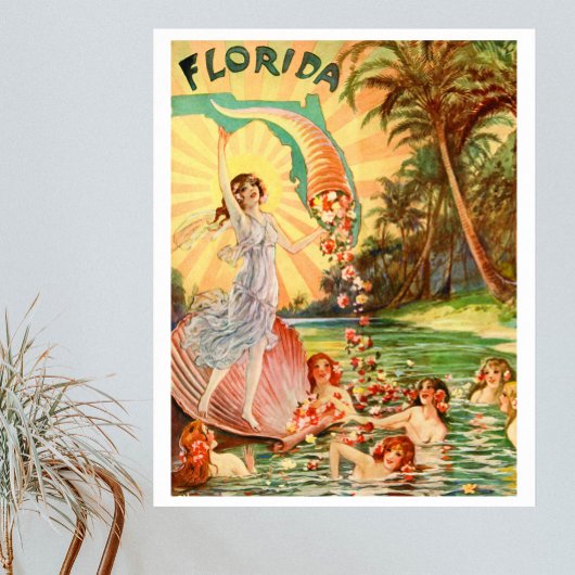  Florida adverteren met waternymfen Poster