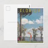 Florida Adverteren Vrouw Briefkaart (Voorkant / Achterkant)