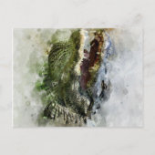 Florida Alligator Painting Feestdagenkaart (Voorkant)