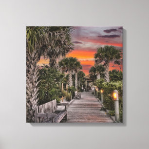 Florida Anna Marie Sunset Canvas Afdruk