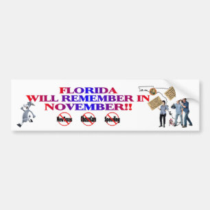 Florida - Anti-ObamaCare, nieuwe belastingen en ui Bumpersticker
