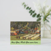 Florida, Bartow, Municipal Trailer Park Briefkaart (Staand voorkant)