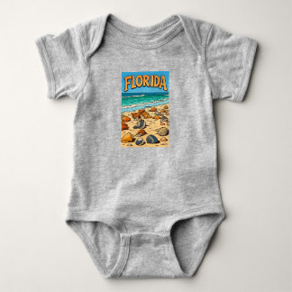 "Florida Beach" Baby Romper