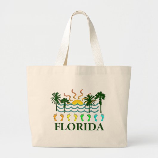 FLORIDA BEACH BAG GROTE TOTE BAG (Voorkant)