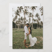 Florida Beach Photo Wedding Save the Date (Achterkant)
