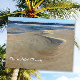 Florida Beach Ponce Inlet Waterway Fotografie Briefkaart