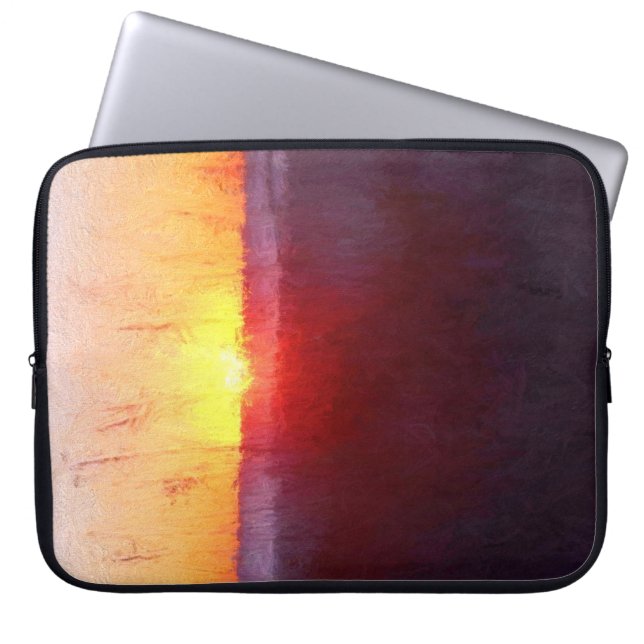 Florida Beach Scene Laptop Sleeve (Voorkant)