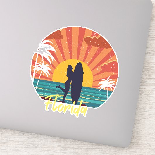 Florida Beach Sticker (Detail)
