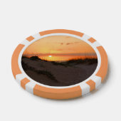 Florida Beach Sunset Poker Chips (Enkel)