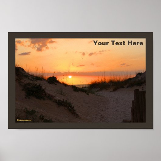 Florida Beach Sunset Poster (Voorkant)