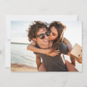 Florida Beach Wedding Photo Save the Date (Achterkant)