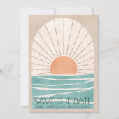 Florida Beach Wedding Photo Save the Date (Devant)