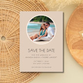 Florida Beach Wedding Photo Save the Date