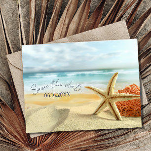 Florida Beach Wedding Save the Date Aankondigingskaart