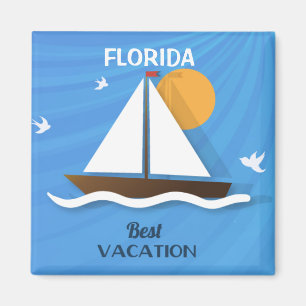 Florida best vaccation fridge magnet magneet