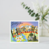 Florida  Big Letters Briefkaart (Staand voorkant)