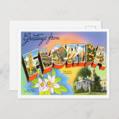 Florida  Big Letters Briefkaart (Voorkant / Achterkant)